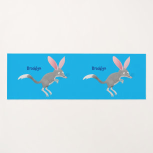 Cute happy Australian bilby cartoon Yoga Mat