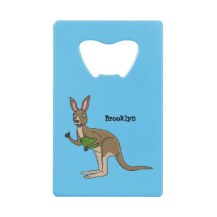 Cute happy Australian kangaroo illustration