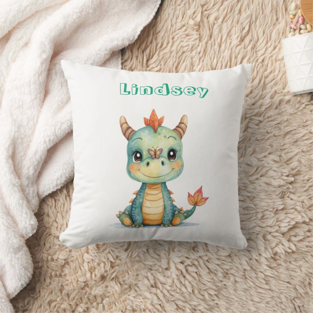 Cute Happy Baby Dragon  Cushion (Blanket)