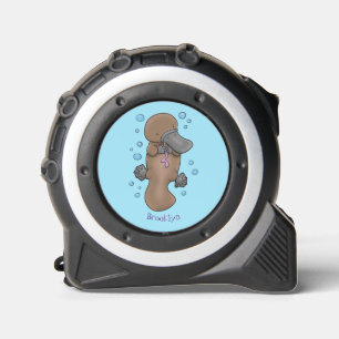 Cute happy baby platypus cartoon illustration 1