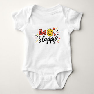 Cute Happy Bebe Baby Face Bodysuit