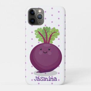 Cute happy beet root kitchen cartoon illustration Case-Mate iPhone case