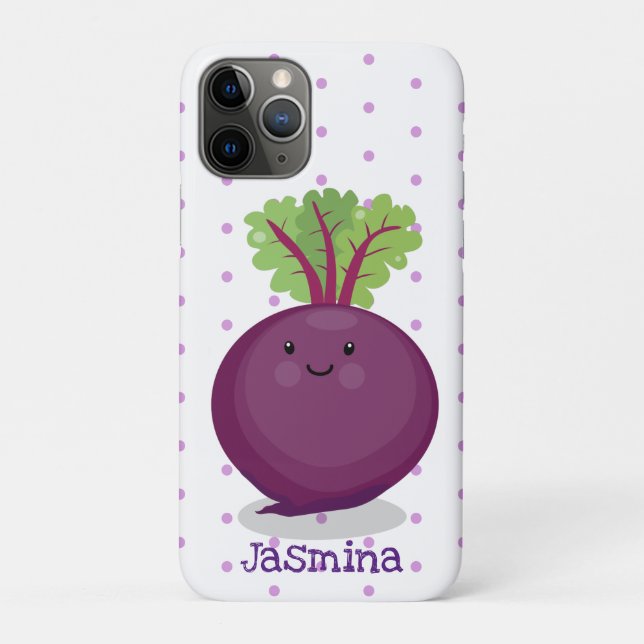 Cute happy beet root kitchen cartoon illustration Case-Mate iPhone case (Back)