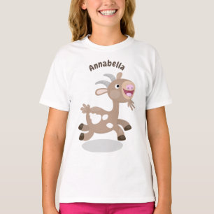 Cute happy billy goat cartoon T-Shirt