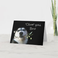 Cute Happy Birthday Brother Humourous Card