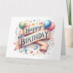 Cute  Happy Birthday Card