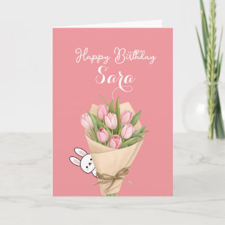 Cute Happy Birthday Card with Sweet Message