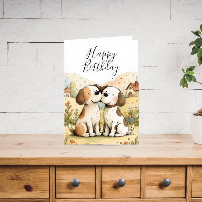 Cute Happy Birthday Dog Card (Creator Uploaded)