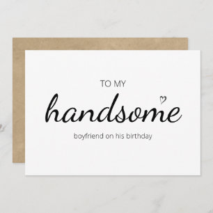 cute happy birthday handsome boyfriend heart love invitation