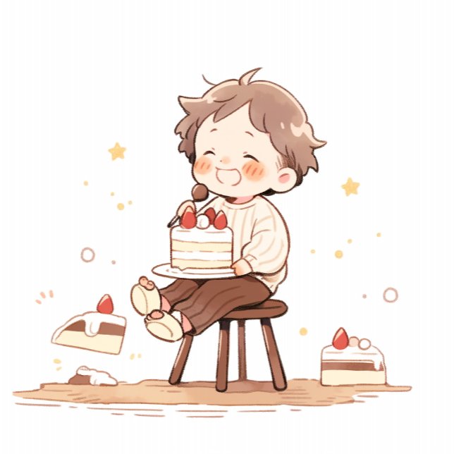 Cute Happy Birthday Ribbon – Cartoon Birthday Deco Grosgrain Ribbon (do you want this cute piture on your birthday ribbon ?)