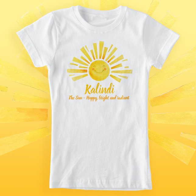 Cute happy bright name meaning Kalindi The Sun  T-Shirt (Creator Uploaded)