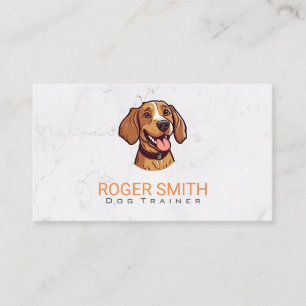 Cute Happy Brown Dog Business Card