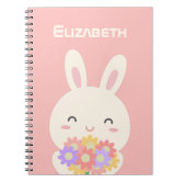 Kawaii Cute Axolotl Strawberry Milk Anime Notebook