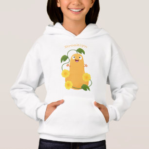 Cute happy butternut pumpkin gourd cartoon