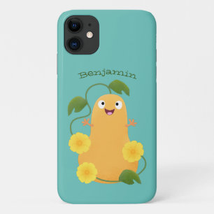 Cute happy butternut pumpkin gourd cartoon Case-Mate iPhone case