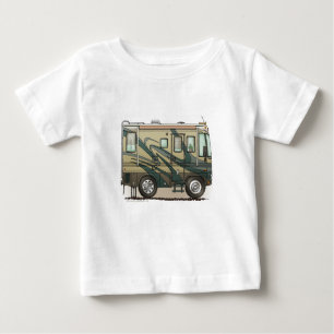 Cute Happy Camper Big RV Coach Motorhome Baby T-Shirt