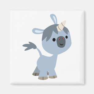 Cute Happy Cartoon Baby Unicorn Magnet