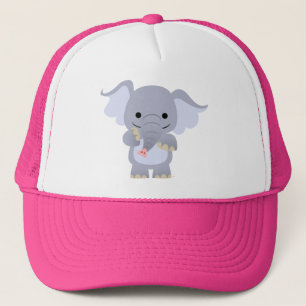 Cute Happy Cartoon Elephant Hat