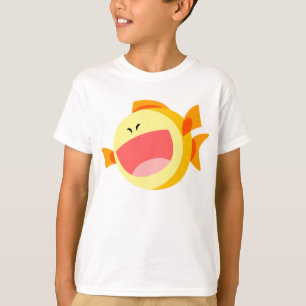 Cute Happy Cartoon Fish Children T-Shirt