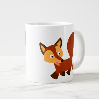 Cute Happy Cartoon Fox Jumbo Mug