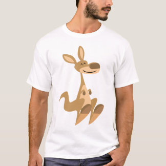 Cute Happy Cartoon Kangaroo Children T-Shirt