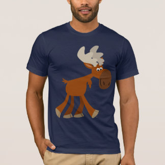 Cute Happy Cartoon Moose T-Shirt