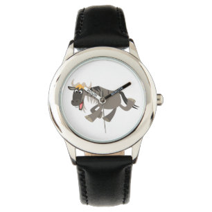 Cute Happy Cartoon Wildebeest Watch