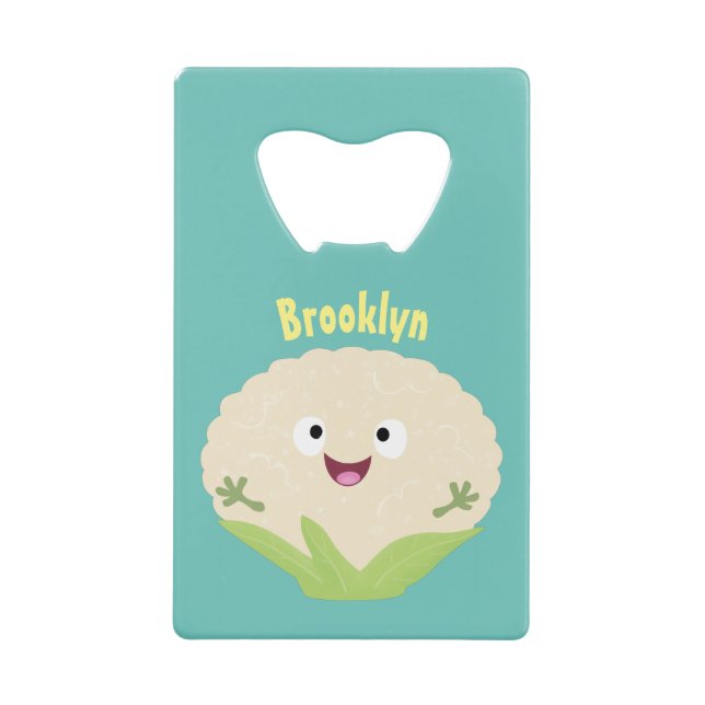 Cute happy cauliflower vegetable cartoon (Front)