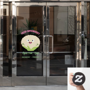 Cute happy cauliflower vegetable cartoon