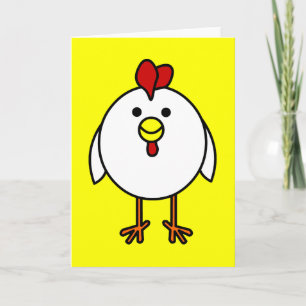 Cute Happy Chicken Card