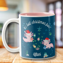 Cute Happy Christmas Axolotl Decorating Tree