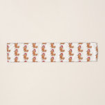 Cute happy Christmas shrimp cartoon illustration Scarf<br><div class="desc">This cute cartoon features a happy shrimp wearing a Santa hat for Christmas. Drawn in fun cartoon style.</div>