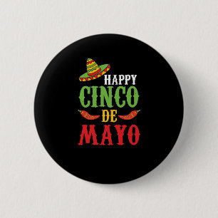 Cute Happy Cinco De Mayo 6 Cm Round Badge