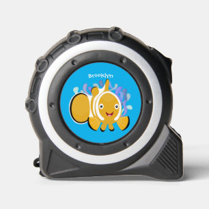 Cute happy clownfish anenome cartoon 1