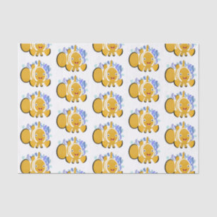 Cute happy clownfish anenome cartoon tissue paper