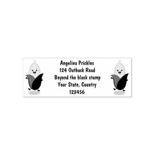 Cute happy corn cartoon illustration self-inking stamp