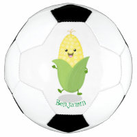 Cute happy corn cartoon illustration