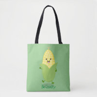 Cute happy corn cartoon illustration