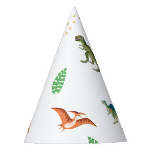 Cute Happy Dinosaur Birthday Party Paper Hat