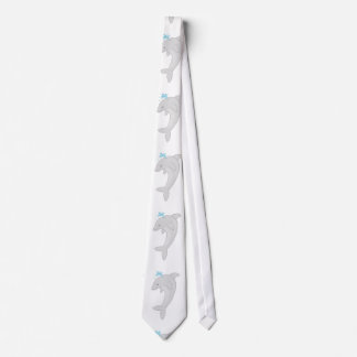 Cute Happy Dolphi Tie