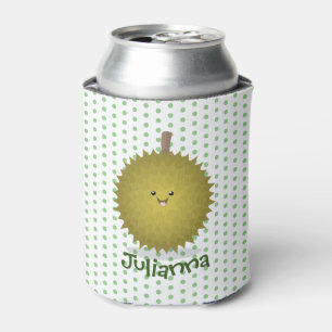 Cute happy durian cartoon illustration can cooler