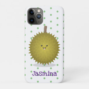 Cute happy durian cartoon illustration Case-Mate iPhone case