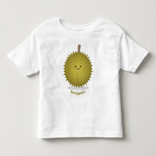 Cute happy durian cartoon illustration toddler T-Shirt