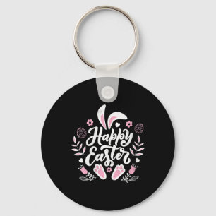 Cute Happy Easter Bunny  Key Ring
