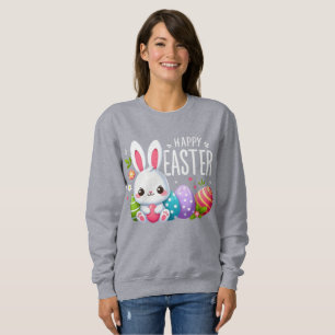 Cute, Happy Easter bunny  Sweatshirt