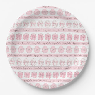 Cute Happy Easter Egg Paper Plates - Party Plates