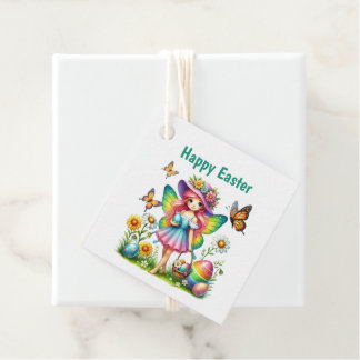 Cute Happy Easter Fairy Customizable Favour Tags