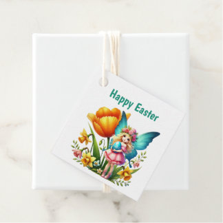 Cute Happy Easter Fairy Customizable  Favour Tags