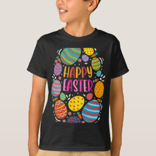 Cute Happy Easter For Teen Girls Boys Easter Colou T-Shirt