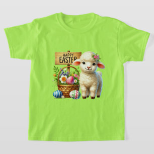 Cute Happy Easter lamb T-Shirt